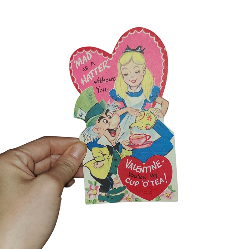 Rare Vintage Alice In Wonderland Valentine